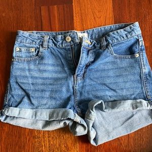 Denim shorts